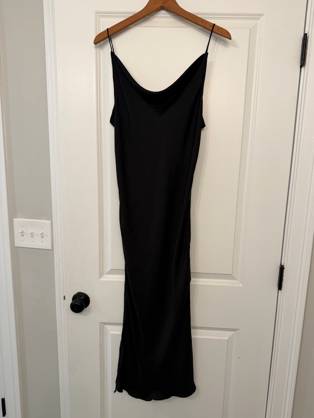 Free People Day to Night Black Slip Dress - Picture 4 of 7